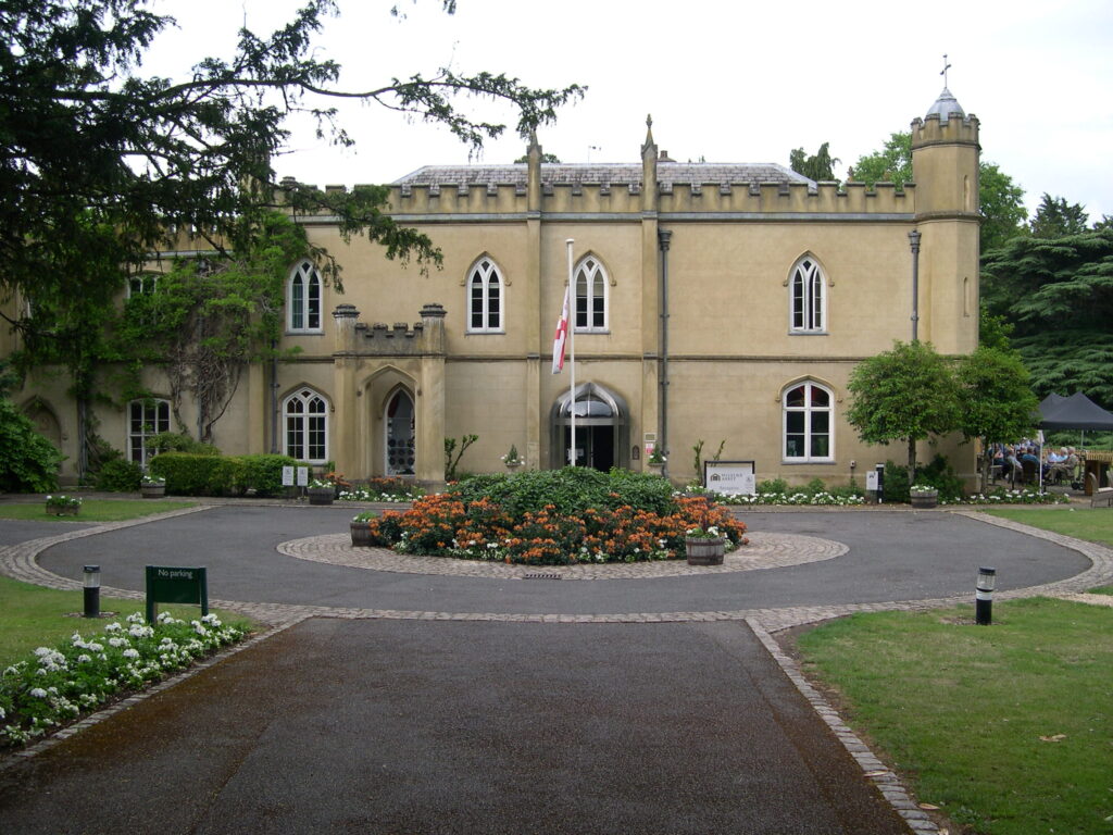 The front entrance to the Abbey